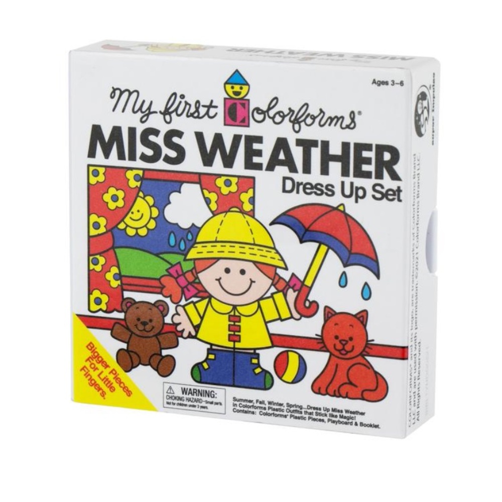 NWT World's Smallest Colorforms - My First Colorforms Miss Weather Dress Up Set - Picture 3 of 5
